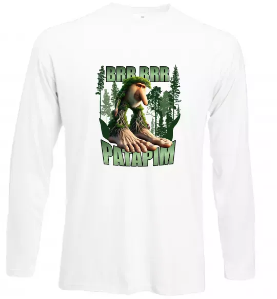 Лонгслів Brr brr patapim Білий фото