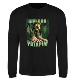 Свитшот Brr brr patapim Черный фото