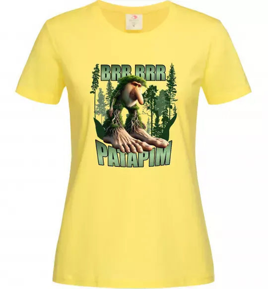 Женская футболка Brr brr patapim Лимонный фото