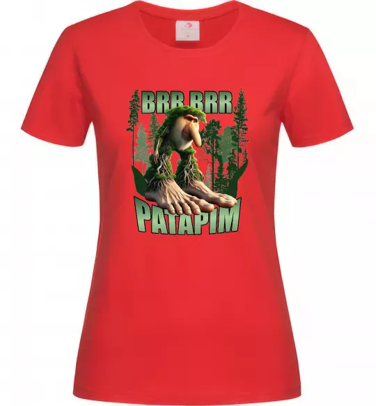 Женская футболка Brr brr patapim Красный фото
