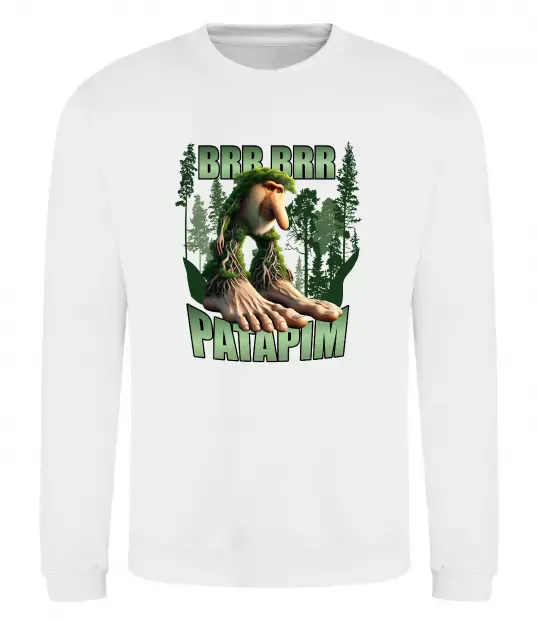 Свитшот Brr brr patapim Белый фото