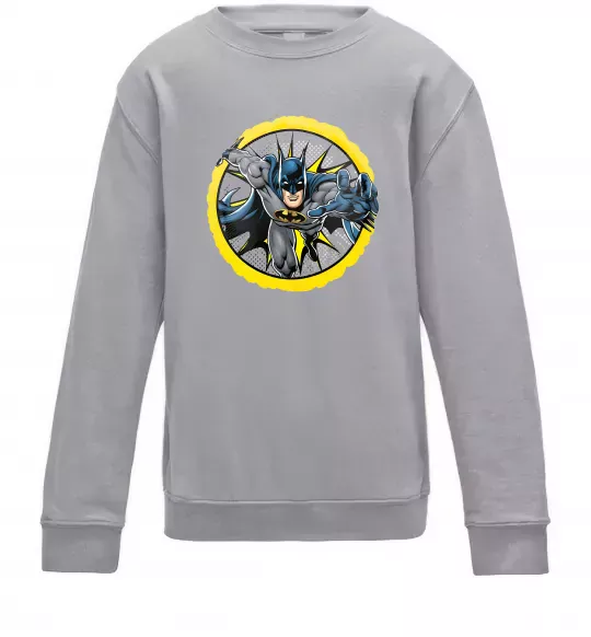Дитячий світшот Бетмен комікс Сірий меланж фото
