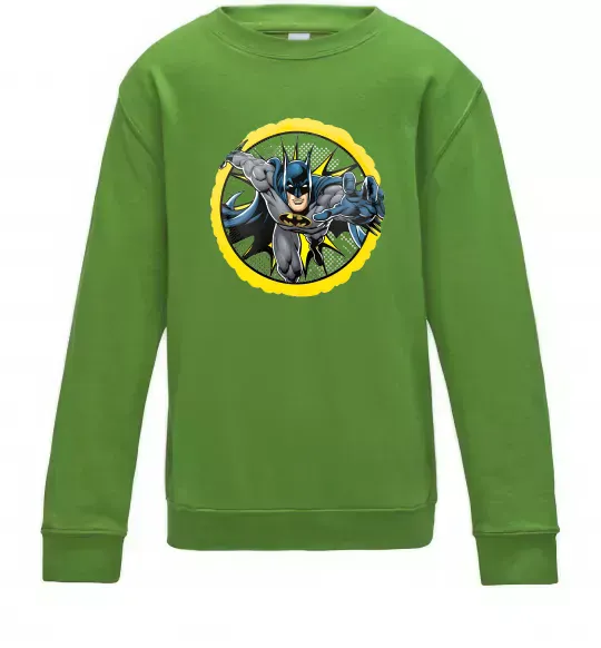 Дитячий світшот Бетмен комікс Лаймовий фото