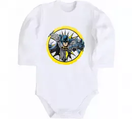 Детский боди Бетмен комікс Белый фото