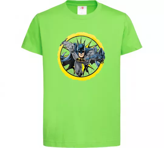 Дитяча футболка Бетмен комікс Лаймовий фото