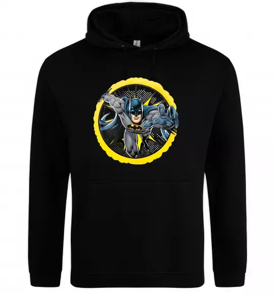 Чоловіча толстовка (худі) Бетмен комікс Чорний фото