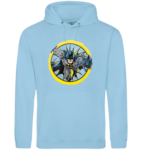 Мужская толстовка (худи) Бетмен комікс Голубой фото