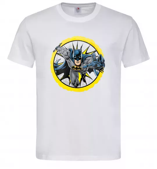 Мужская футболка Бетмен комікс Белый фото
