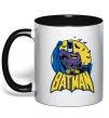 Чашка с цветной ручкой Batman летючі миші Черный фото