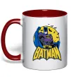 Чашка с цветной ручкой Batman летючі миші Красный фото