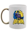 Чашка с цветной ручкой Batman летючі миші Золото фото