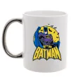 Чашка с цветной ручкой Batman летючі миші Серебро фото