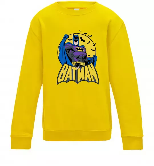 Дитячий світшот Batman летючі миші Сонячно жовтий фото