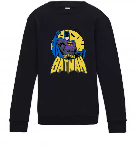 Дитячий світшот Batman летючі миші Чорний фото