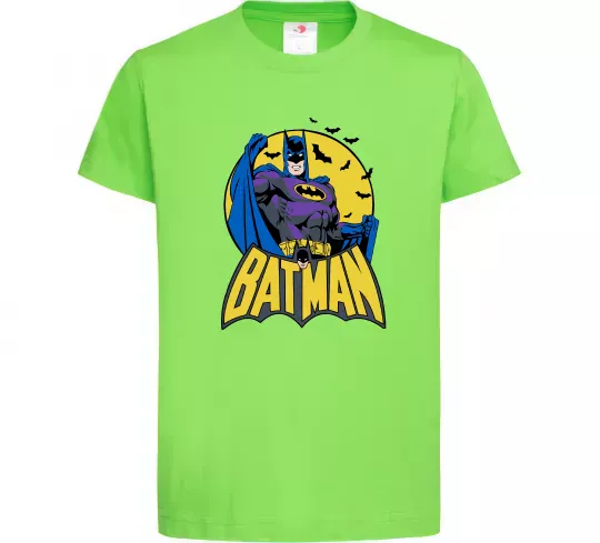 Детская футболка Batman летючі миші Лаймовый фото