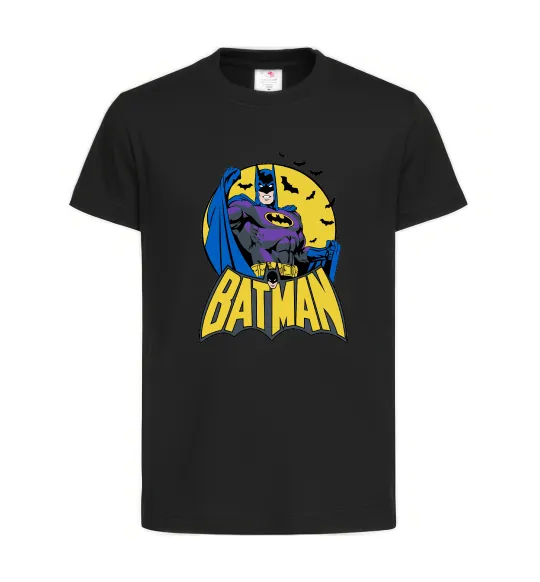 Детская футболка Batman летючі миші Черный фото