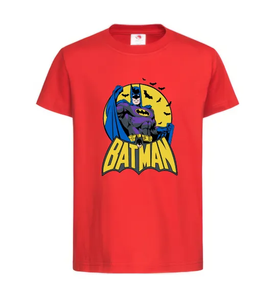 Детская футболка Batman летючі миші Красный фото