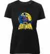 Женская премиум футболка Batman летючі миші Черный фото