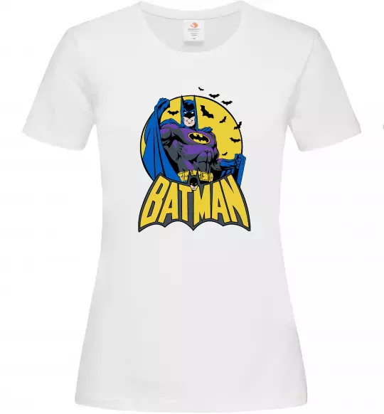 Женская футболка Batman летючі миші Белый фото