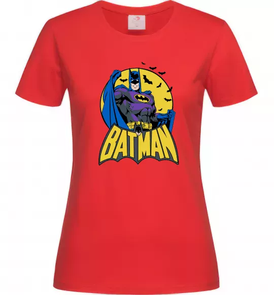 Женская футболка Batman летючі миші Красный фото
