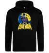 Мужская толстовка (худи) Batman летючі миші Черный фото