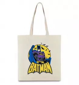Эко-сумка Batman летючі миші Бежевый фото