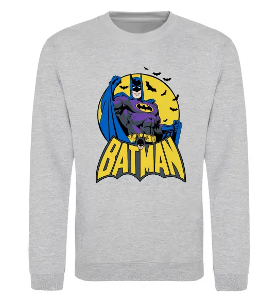 Свитшот Batman летючі миші Серый меланж фото
