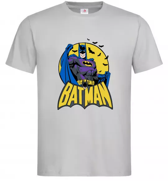 Чоловіча футболка Batman летючі миші Сірий фото