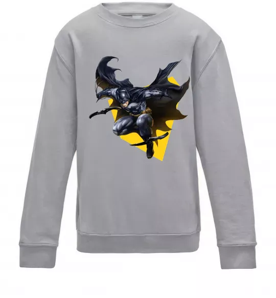 Дитячий світшот Бетмен в польоті Сірий меланж фото