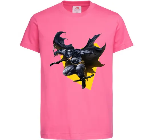 Дитяча футболка Бетмен в польоті Яскраво-рожевий фото