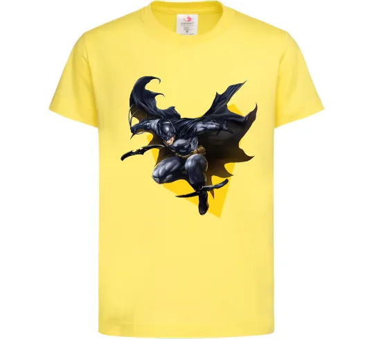 Дитяча футболка Бетмен в польоті Лимонний фото