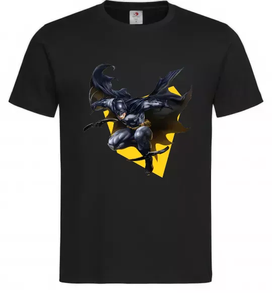 Мужская футболка Бетмен в польоті Черный фото