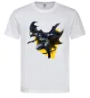 Мужская футболка Бетмен в польоті Белый фото