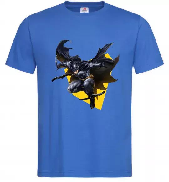 Мужская футболка Бетмен в польоті Ярко-синий фото