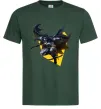 Мужская футболка Бетмен в польоті Темно-зеленый фото