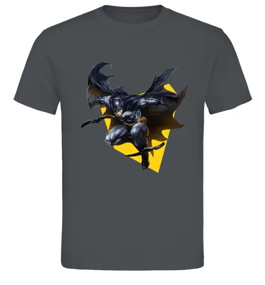 Мужская футболка Бетмен в польоті Графит фото