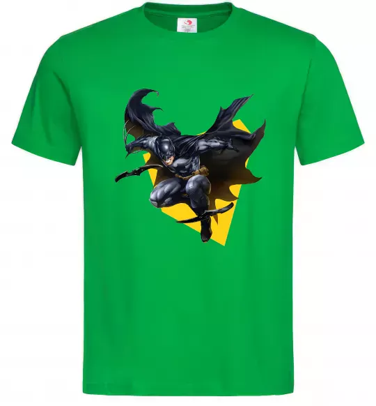 Мужская футболка Бетмен в польоті Зеленый фото