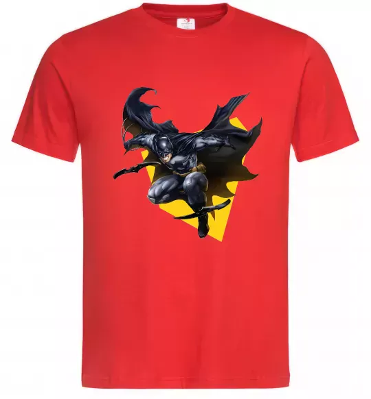Мужская футболка Бетмен в польоті Красный фото