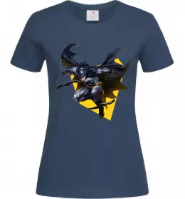Женская футболка Бетмен в польоті Темно-синий фото