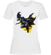 Женская футболка Бетмен в польоті Белый фото