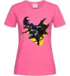 Женская футболка Бетмен в польоті Ярко-розовый фото