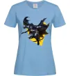 Женская футболка Бетмен в польоті Голубой фото