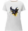 Жіноча преміум футболка Бетмен в польоті Білий Жіноча преміум футболка Бетмен в польоті Білий фото