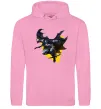 Женская толстовка (худи) Бетмен в польоті Розовый фото