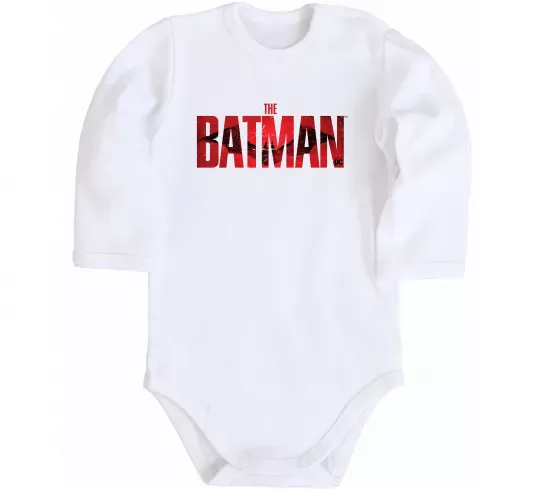 Дитячий бодік The Batman Білий фото