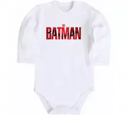 Детский боди The Batman Белый фото