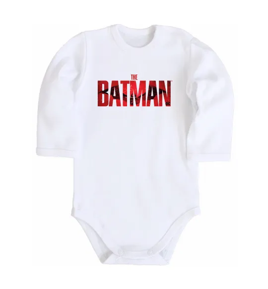 Дитячий бодік The Batman Білий фото