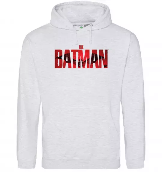 Женская толстовка (худи) The Batman Серый меланж фото