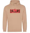 Женская толстовка (худи) The Batman Песочный Женская толстовка (худи) The Batman Песочный фото