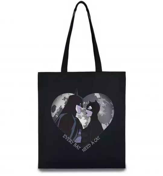 Еко-сумка Every bat need a cat Чорний фото